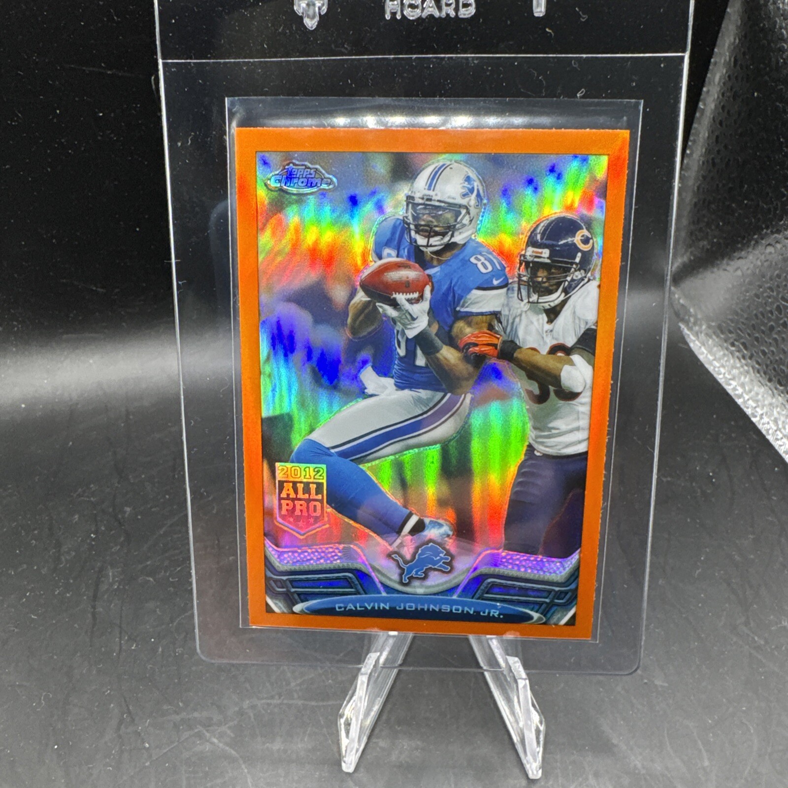 2013 Topps Chrome Calvin Johnson Orange Refractor Mint Lions HOF