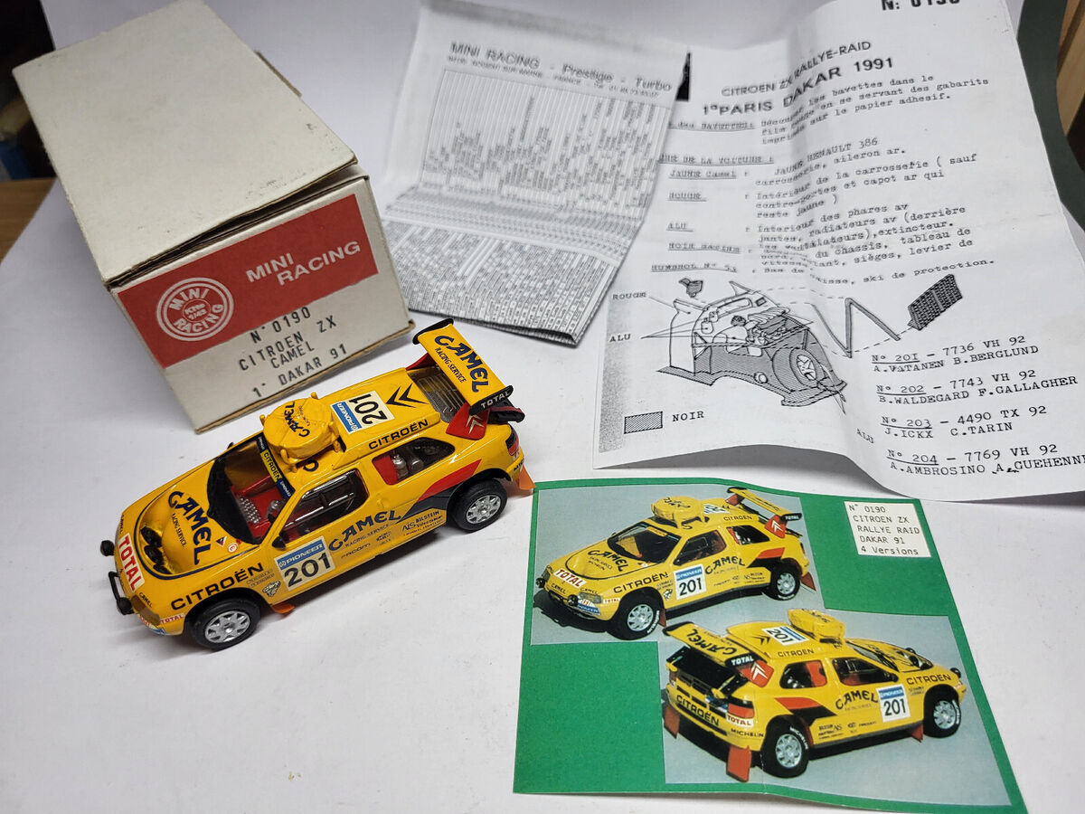 RARE 1/43 KIT MINI RACING Nº 190 CITROEN ZX Camel 1st Paris RARE 1/43 KIT MINI RACING Nº 190 CITROEN ZX Camel 1st Paris