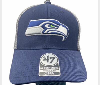 Seattle Seahawks 47 Brand Contender Hat Stretch Fit Flex Cap NFL