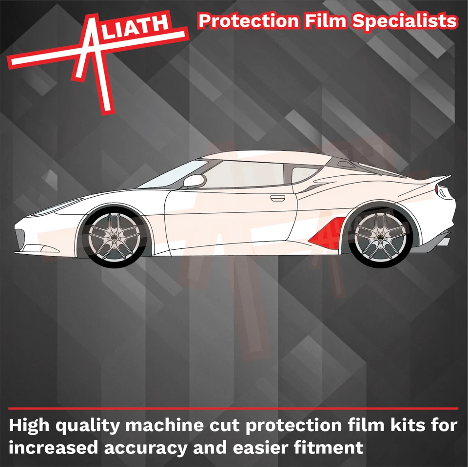 Se adapta a Lotus Evora GT430, falda de alféizar trasero protector de astillas de piedra película de protección de pintura - Imagen 4 de 4