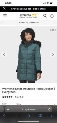 Regatta Rochelle Humes Coat Evergreen UK