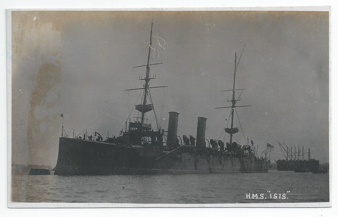 HMS ISIS Eclipse class Protected Cruiser Royal Navy RP PC | eBay