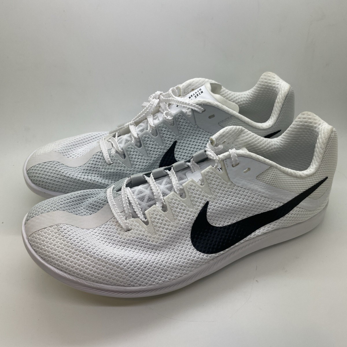 Nike Zoom Rival Track & Field Distance Spikes White/Black Men 8 DC8725-100  NWOB ZOOM RIVAL DISTANCE - 100 WHITE/BLACK-METALLIC SILVER  main image 3