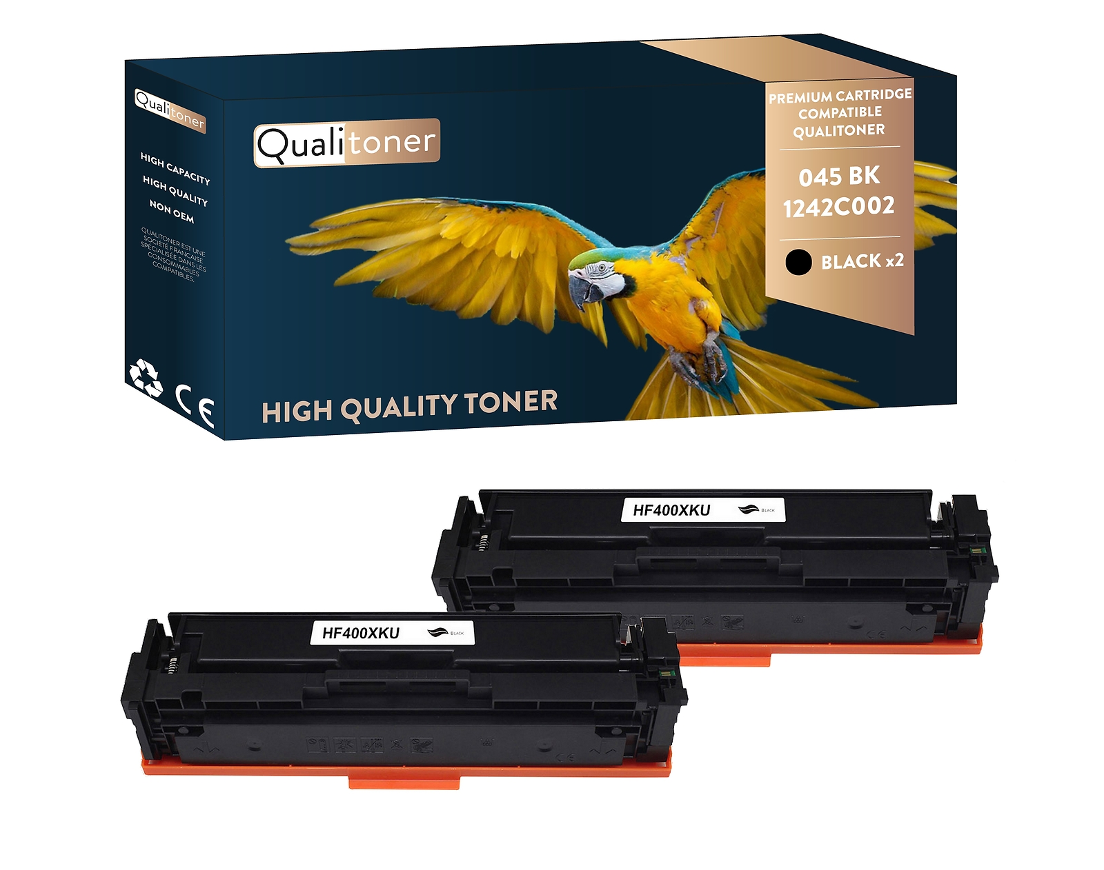 Cartouche toner noir compatible Canon 45 BK 1242C002 CF400X pour imprimante laser x2