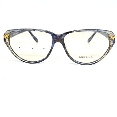 Capriccio 502G-C487  Gold/Blue Eyeglasses Glasses Frame 55-15-140mm H14408