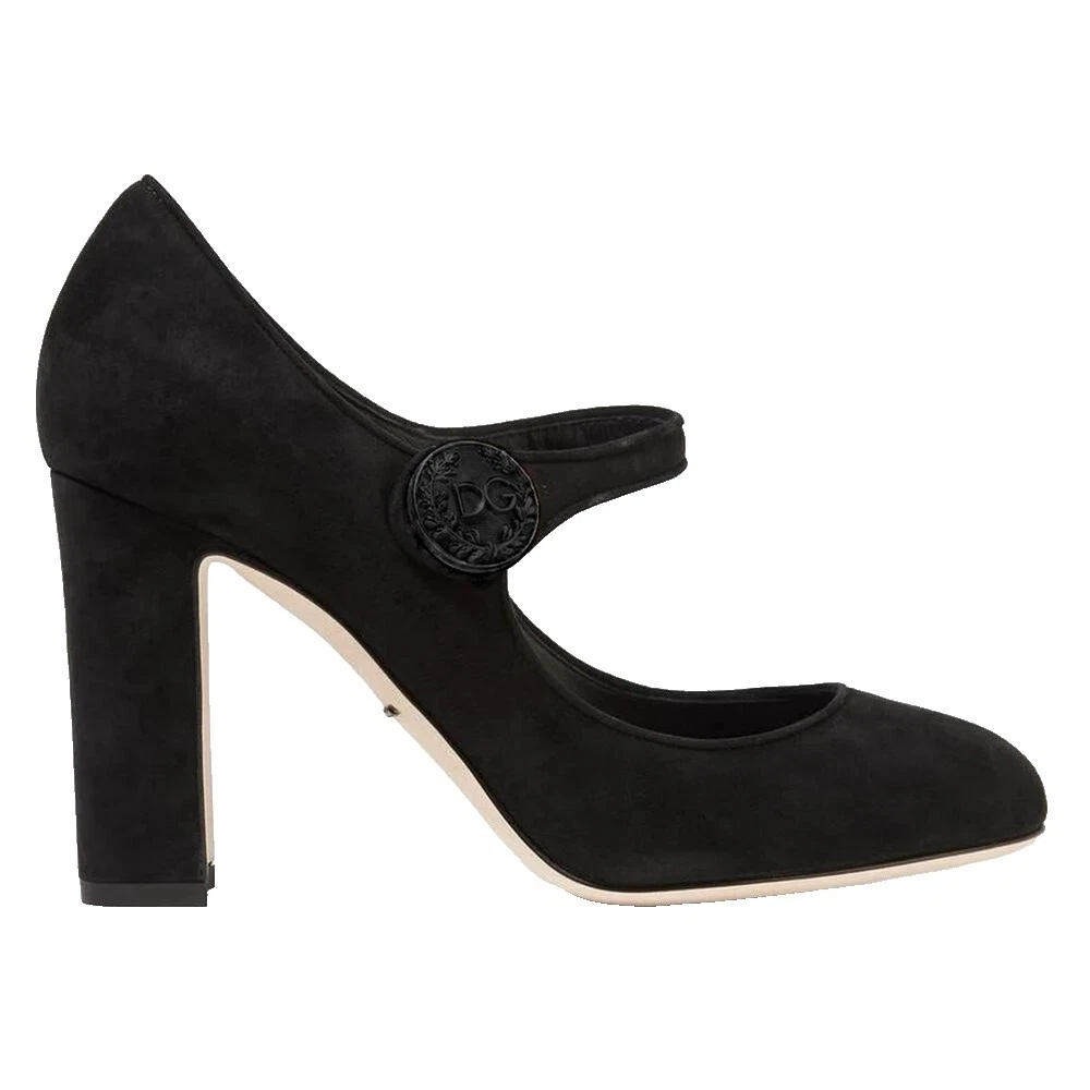 Escarpins Dolce & Gabbana En Daim Noir Cloutés - Pointure 37 (US 7), Talons Aiguille, Neufs Sans Boîte