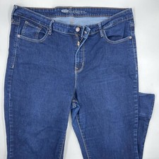 Old Navy Women's Rockstar Jeans Size 20 Blue Cotton Blend Stretch Skinny Leg