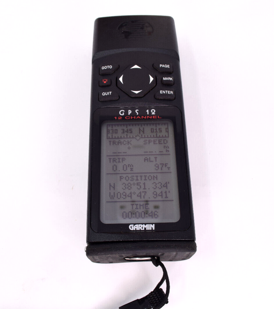 Garmin GPS 12 Handheld Personal Navigator with Original Box Works eBay