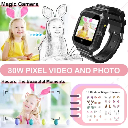 Kinder Smart Watches 4G mit GPS SOS Zwei-Wege-Anruf Voice Chat Alarm Smartwatch USA - Bild 3 von 8