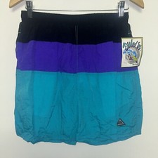 Vintage 1990  s BB Surf Multi-Color Shorts, Deadstock NWT, Size Medium