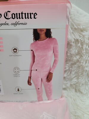 Juicy Couture 2 PieceVelvet Fleece Seamless Top & Legging