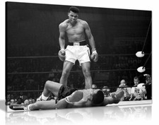 Muhammad Ali Canvas Knock Out Canvas Wall Art Picture Print