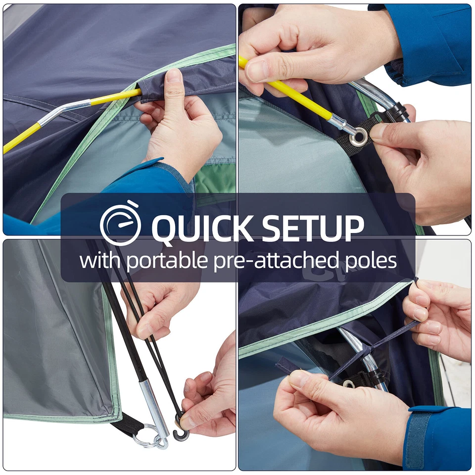 Carpas de Camping CAMEL CROWN 2/4/6 Personas Impermeables Rápida Fácil Configuración Foto 2 de 4