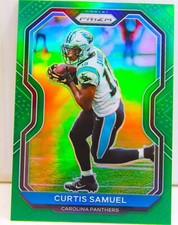 Curtis Samuel 2020 Green Prizm Football Refractor Card #235 Carolina Panthers