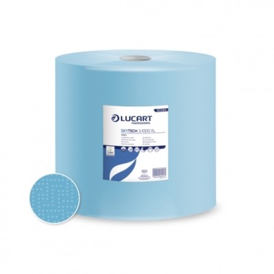 Werkstattrolle Lucart Skytech 3.1000 XL Putzrolle 1000 Blatt Papierrolle 3-lagig