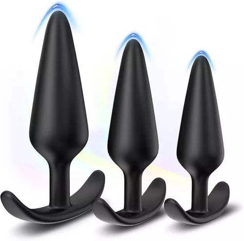 Analplug 3-teiliges Set Silikon Butt Plug Dildo Anal Stöpsel Sexspielzeug Sextoy - Bild 4 von 24