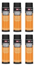 SEM 39813 Chip Guard Satin Black Acrylic Auto Body Coating Aerosol Spray(6 Pack)