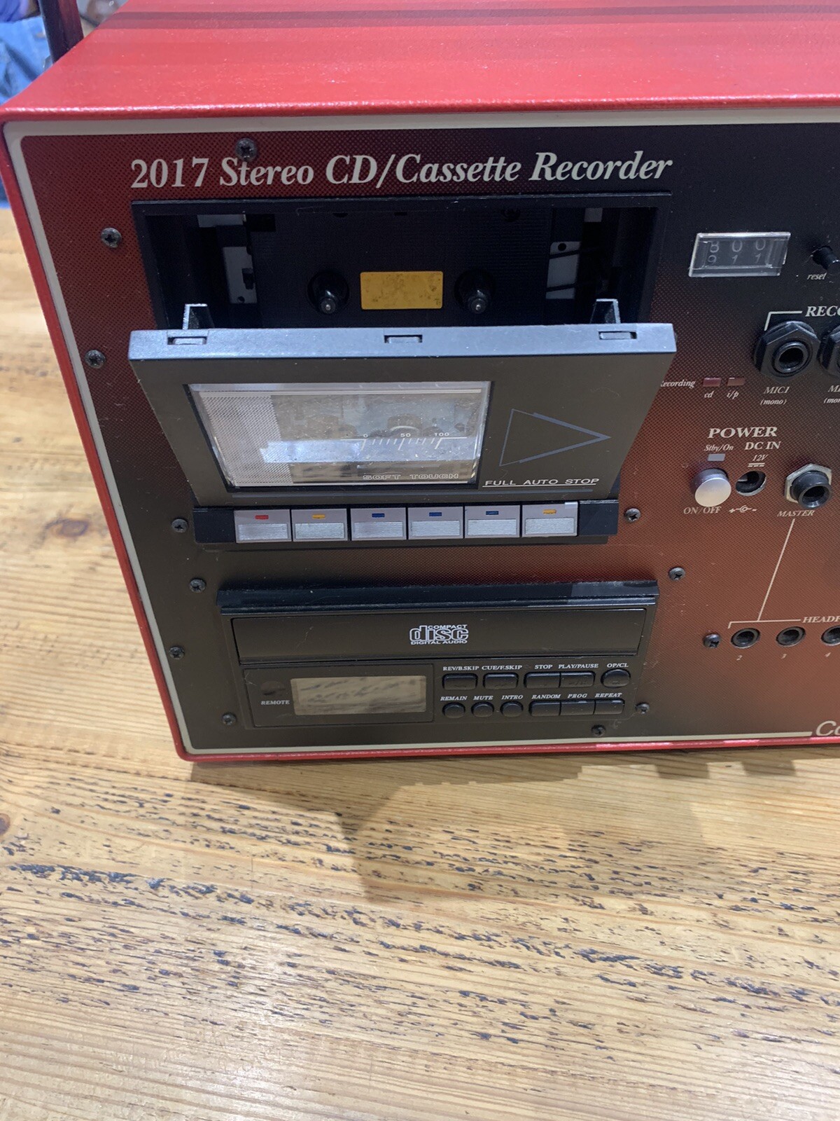 Coomber 2017 Stereo CD/Cassette Recorder Built In Speaker Tested And