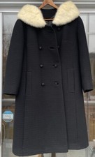 Mid-Century Modern Forstmann Ladies Coat Vintage Fashion Designer Clothing