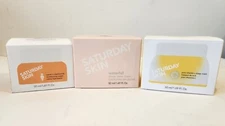New Saturday Skin Lot Of 3 Full Size Carrot Cream Sleep Mask Moisturizer Care