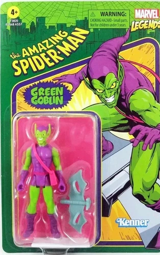 🔥GREEN GOBLIN🔥MARVEL LEGENDS RETRO 375🔥HASBRO🔥KENNER🔥NUOVO SIGILLATO!!!🔥