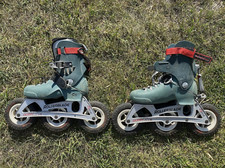 Dura Lite ABT Xtreme Off Road Rollerblades Size 9 or 10, Incomplete, for Parts