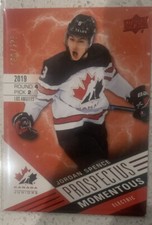 2021-22 UD Team Canada Prospectus Momentous Electric Jordan Spence /275 #PM-20