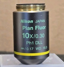 Nikon Ph1 DLL Objective PLAN FLUOR 10x/0.30  ∞/0.17  WD 16.0