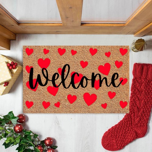 Valentine's Day Floor Mats Holiday Mats Welcome Door Mats Polyester Door Mats - Picture 22 of 39
