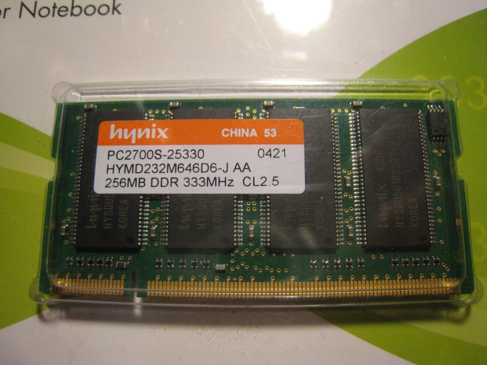1GB PC2700 DDR 333MHz 200pin Memory SODIMM for Notebooks Brand New - Image 4 of 4