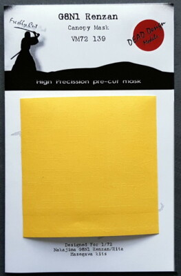 DEAD Design 1/72 Nakajima G8N Renzan Canopy Masking for Hasegawa kits