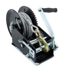 Hand Crank Winch 3500 lbs Boat Trailer Winch Heavy Duty 33 ft Steel Wire Cable