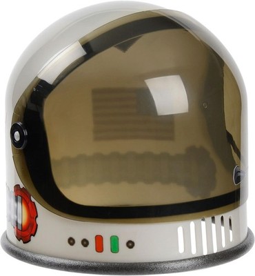 Aeromax Youth Astronaut Helmet w/ Movable Visor NASA Logo USA Flag Kids Silver