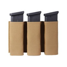 Esstac Triple Pistol Gap KYWI Mag Pouch Coyote Brown - No Attachment