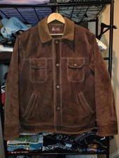 Vintage 2000s Wilsons Suede Leather Sherpa Li...