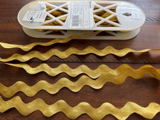 1" Metallic Rick Rack Trim for Apparel Craft 11 Yards