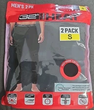 Legging Baselayer 32 Degrees MENs Thermal Light Ultra 2 Pack Pants (Black Small)