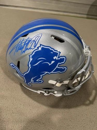 Adrian Peterson Signed Detroit Lions Full Size Speed Helmet (RARE)