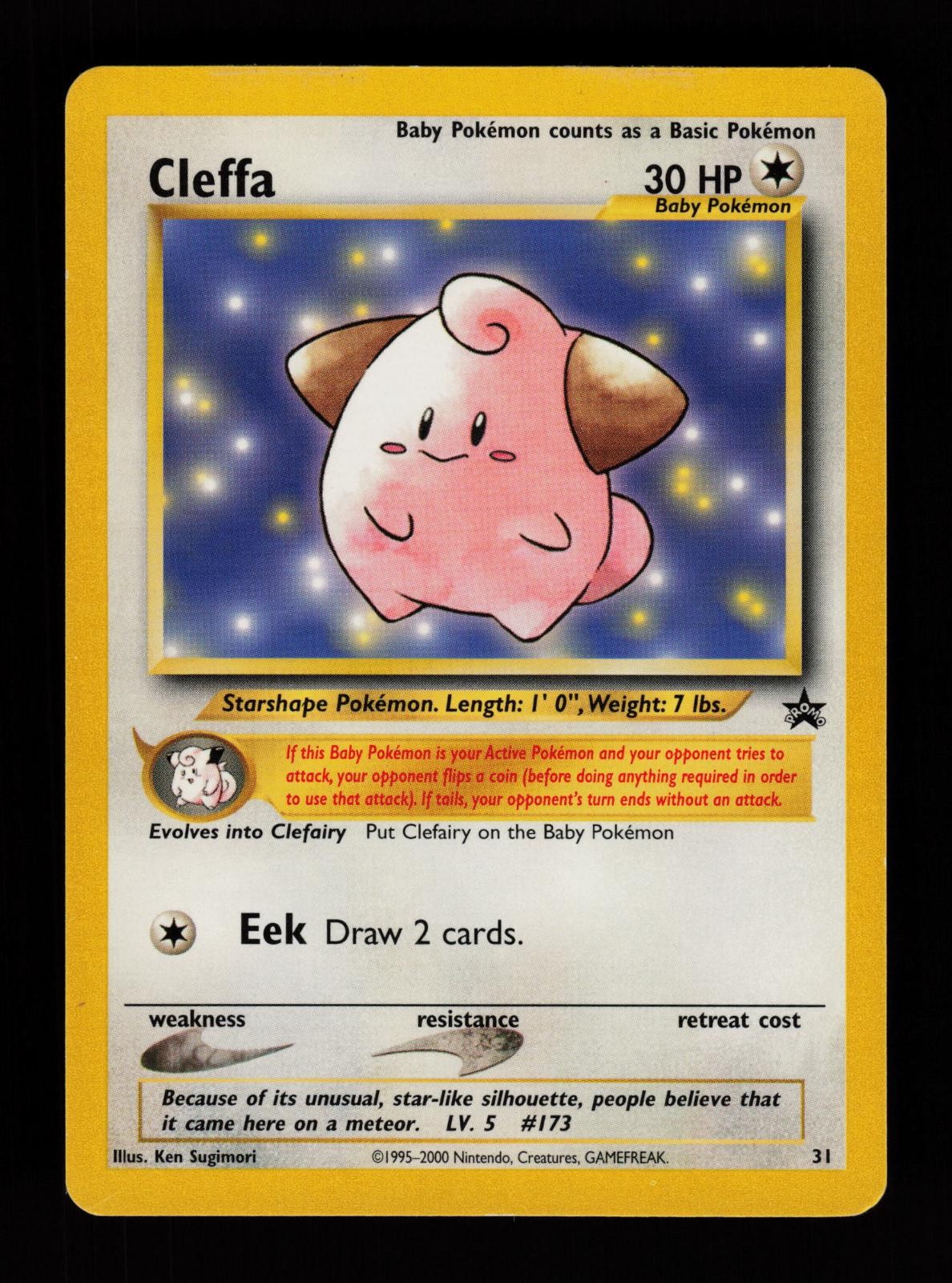 Cleffa 31 Promo Wizards Black Star Promos Pokemon Cards