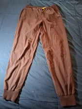 Figs Limited Edition Zamora Jogger Scrub Pants Auburn Brown Women  s Large