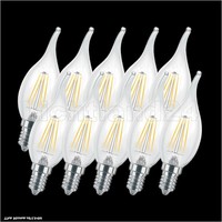 10Er Pack E14 Led Filament WindstoßKerze C35 4W (= 60W) 2700K Warmweiß GlüHlampe