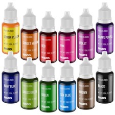 Juego de colorante alimentario Cherrysea - Colorante alimentario vibrante de 12 colores de grado alimenticio insípido