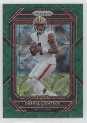 2022 Panini Prizm Green Scope Prizm 46/75 Deshaun Watson #66 0b3