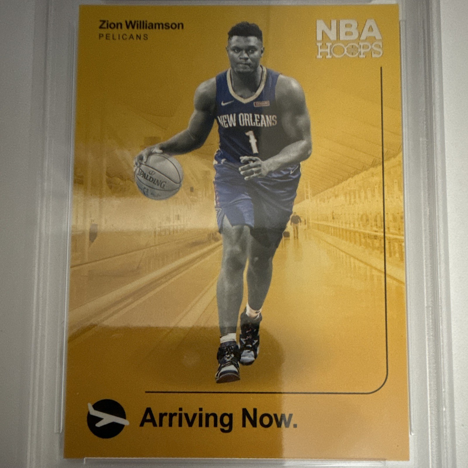Panini 2019-20 NBA Hoops Arriving Now Zion Williamson RC #2 PSA 10 view 3