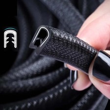 4.5M Rubber Car Door Boot Edge Trim Strip U Shape Protector Seal Guard Black UK