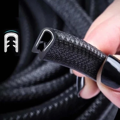 4.5M Rubber Car Door Boot Edge Trim Strip U Shape Protector Seal Guard Black UK - Image 1 of 4