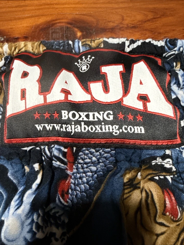 Pantalones Cortos Raja Boxing Kickboxing 100% Satén Talla L Boxeo Lucha TT1 Foto 3 de 4