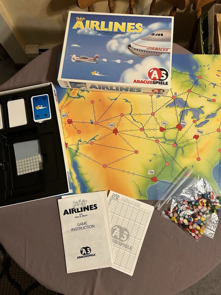 Airlines Boardgame Abacus EX/NM RARE Game - Image 3 of 4