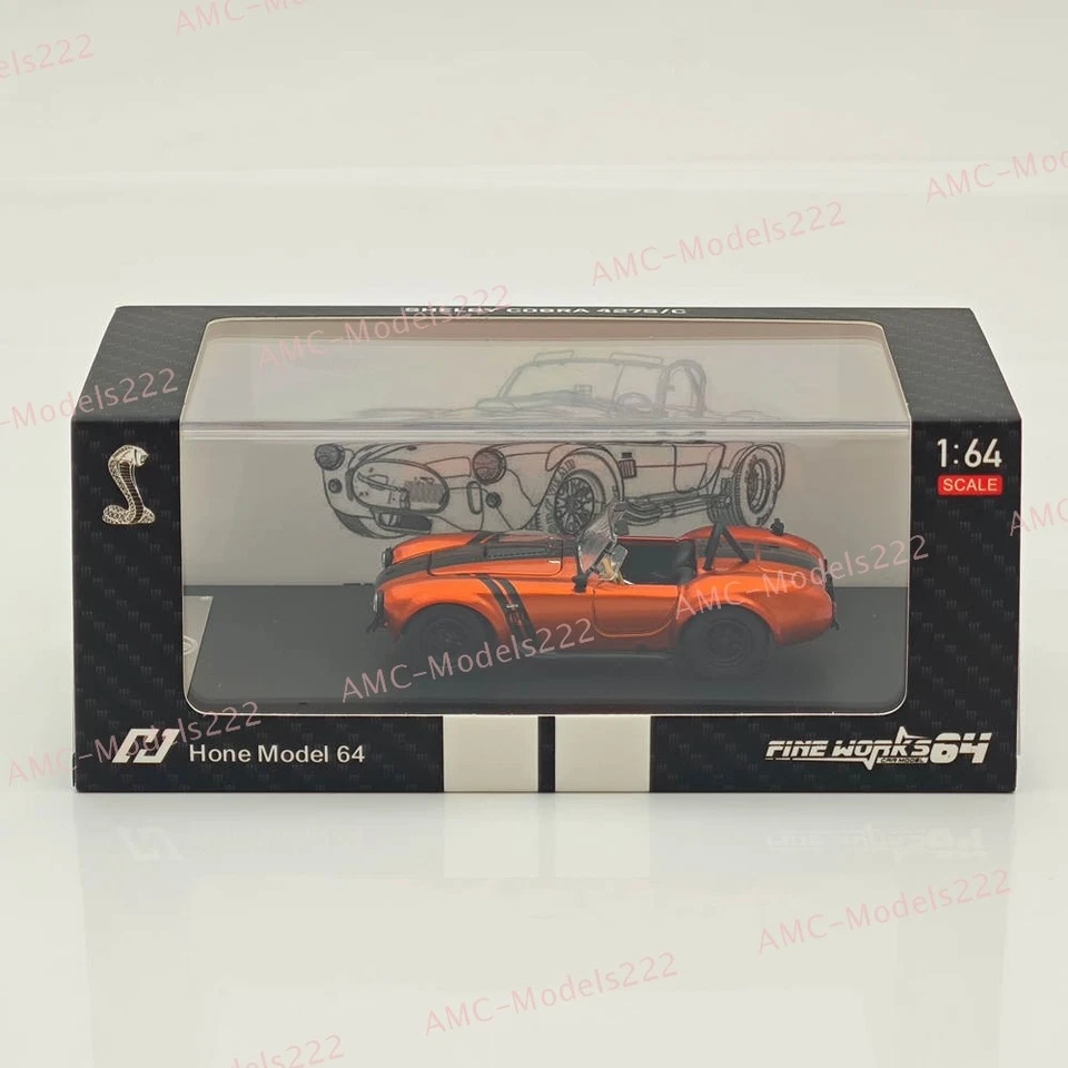 1/64 Fine Works SHELBY COBRA 427S/C Hone Model 64x Open Top Edition Diecast - Image 3 of 4