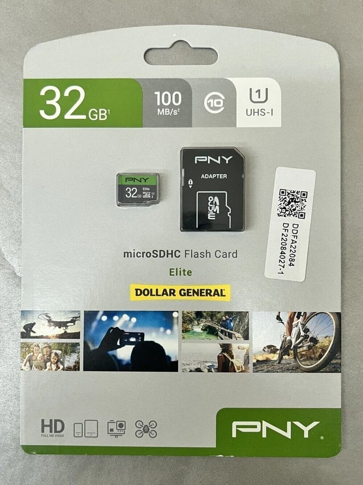 QTY 10 PNY 32GB MicroSDHC Flash Card Elite 100MB/s P-SDU32U1100EL-EFDG - Image 2 of 3